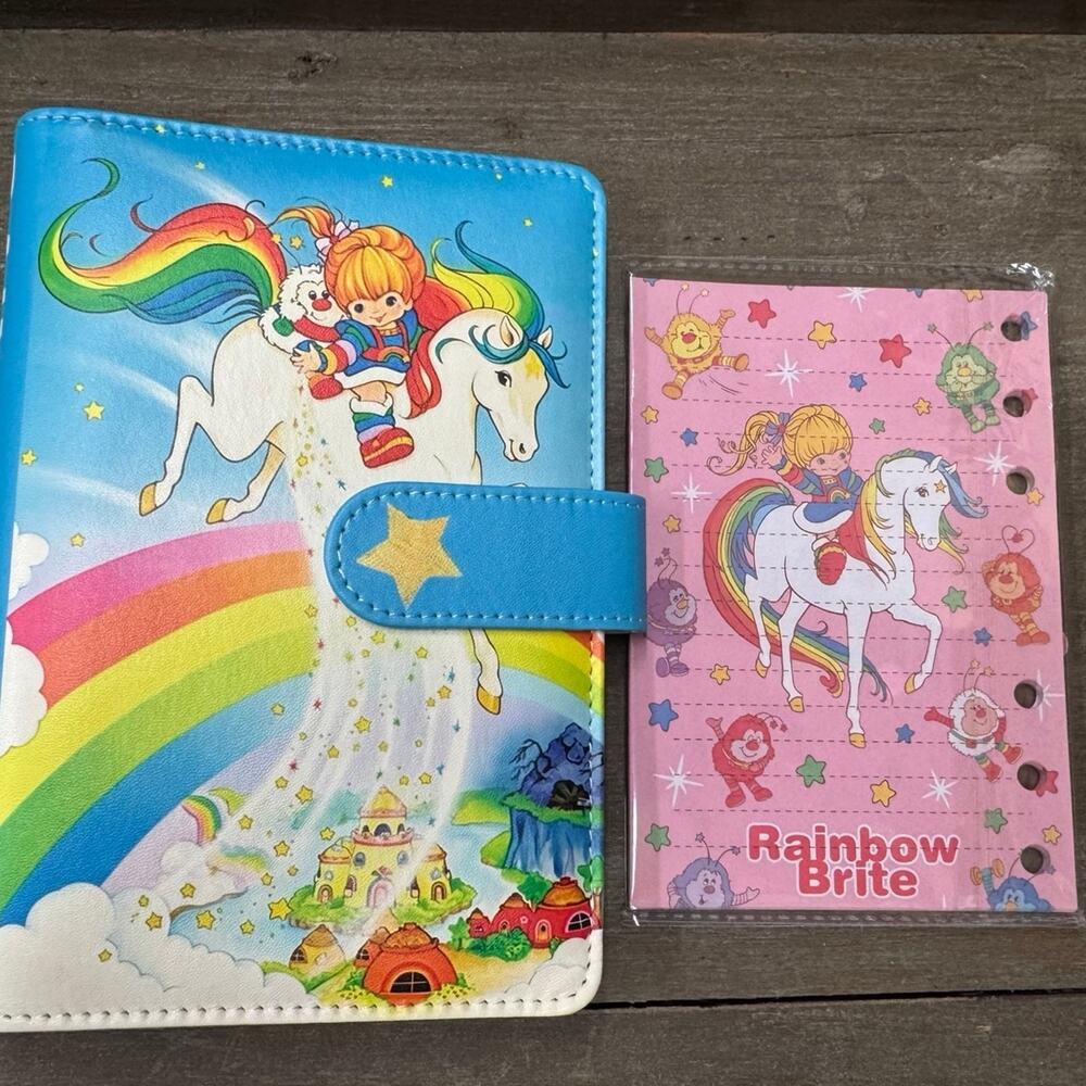 Rainbow Brite A6 6 Ring Binder & Paper